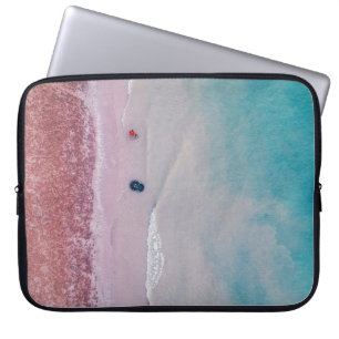 HOUSSE POUR ORDINATEUR PORTABLE PHOTO AÉRIENNE DE SEASHORE