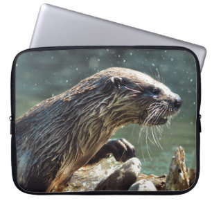Housse Pour Ordinateur Portable Photo animalière de River Otter Animal-lover