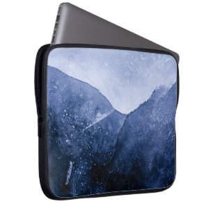 Housse Pour Ordinateur Portable Photo Blue Ice Abstrait Art