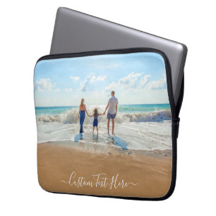 Housse Pour Ordinateur Portable Photo et texte personnalisés - Rendez votre propre