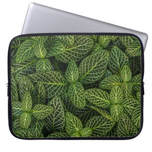 HOUSSE POUR ORDINATEUR PORTABLE PHOTO MACRO DE PLANTES VERTS