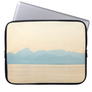 HOUSSE POUR ORDINATEUR PORTABLE PHOTO PAYSAGE D'UNE MONTAGNE ET D'UN CORPS D'EAU