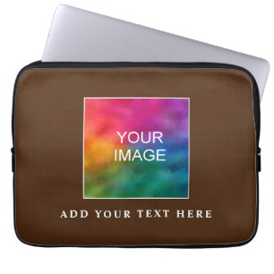 Housse Pour Ordinateur Portable Photo personnalisée Élégant Modèle Brown Best