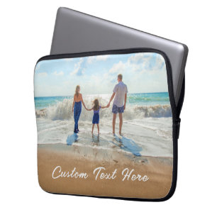 Housse Pour Ordinateur Portable Photo personnalisée Texte Ordinateur Portable Slee