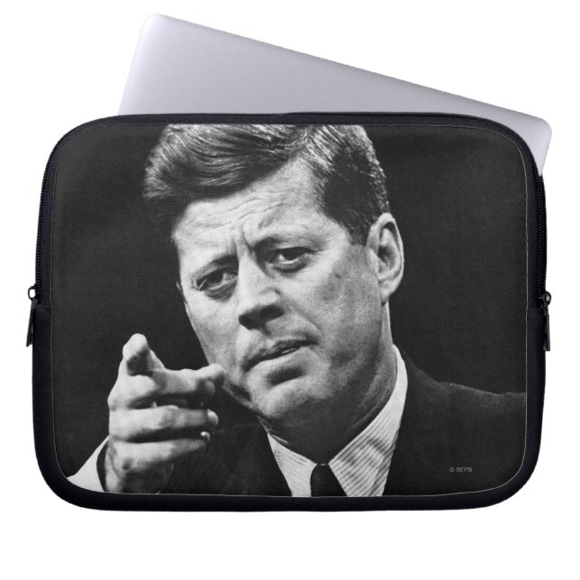 Housse Pour Ordinateur Portable Photographie de John F. Kennedy 3 (Devant)