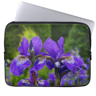 Housse Pour Ordinateur Portable Photographie florale d'Iris sibirica