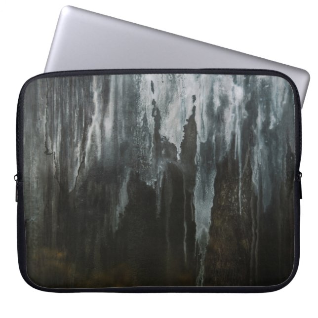 Housse Pour Ordinateur Portable Photographie macro de la formation de glace (Devant)