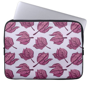 Housse Pour Ordinateur Portable Physalis rose Fleur Motif Pastel Botanique