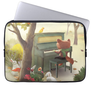 Housse Pour Ordinateur Portable Pianiste des bois