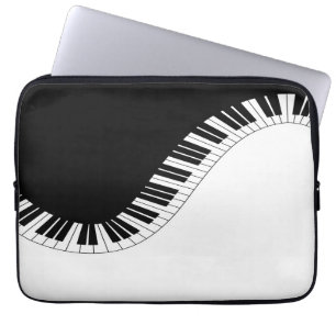 Housse Pour Ordinateur Portable Piano Keyboard Music Design