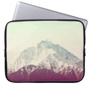 Housse Pour Ordinateur Portable Pic d'hiver, hipster filtre vintage