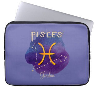 Housse Pour Ordinateur Portable Pices Zodiac Sign Constellation