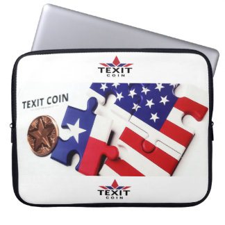 Housse Pour Ordinateur Portable Pièce de puzzle et logo "TeXit Coin 15"