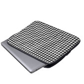 Housse Pour Ordinateur Portable pied de motif noir et blanc (Devant bas)