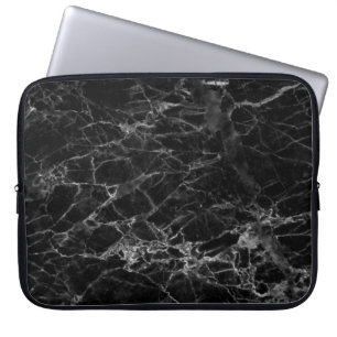 Housse Pour Ordinateur Portable Pierre arrière - plan de texture noire