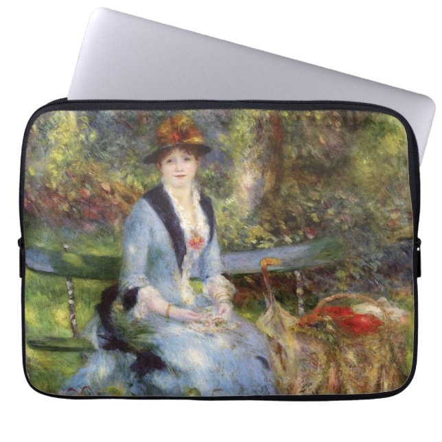 Housse Pour Ordinateur Portable Pierre-Auguste Renoir - Dans les Roses (Devant)