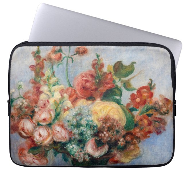 Housse Pour Ordinateur Portable Pierre-Auguste Renoir - Fleurs dans un Vase (Devant)
