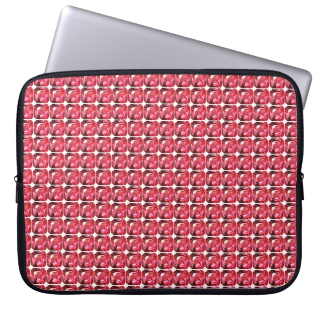 Housse Pour Ordinateur Portable Pierre rose rubis (Devant)