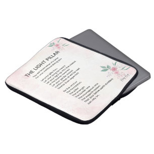 Housse Pour Ordinateur Portable Pilier Lumière - Éveiller Poème Poème Poésie