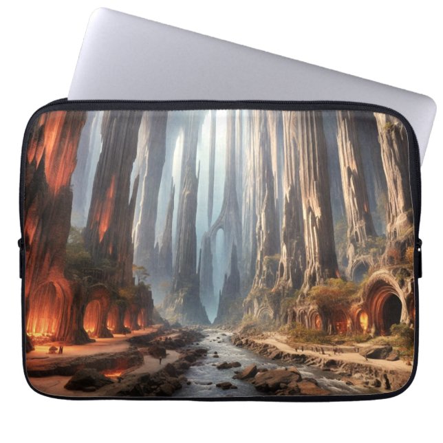 Housse Pour Ordinateur Portable Piliers et personnes (Devant)