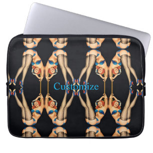 Housse Pour Ordinateur Portable Pinceaux Vintages acrobatiques Thunder_Cove