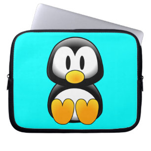 Housse Pour Ordinateur Portable Pingouin de dessin pour bébé mignon
