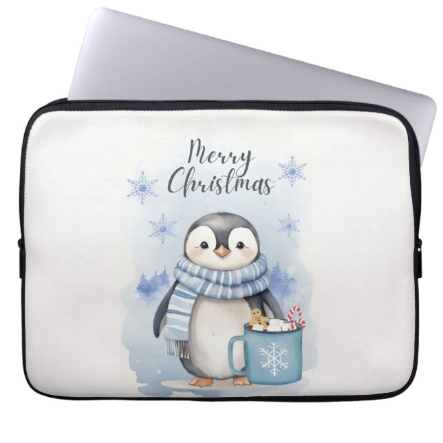 Housse Pour Ordinateur Portable "Pingouin mignon 3" (Devant)