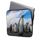 Housse Pour Ordinateur Portable Pingouins Marching Ciel bleu (devant gauche)