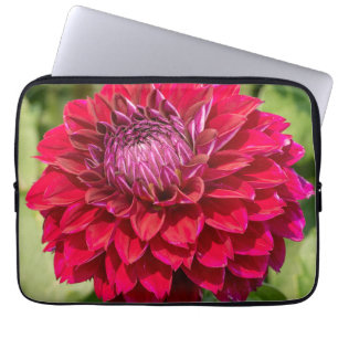 Housse Pour Ordinateur Portable Pink Dahlia Delight : Belle Photographie Fleur