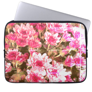 Housse Pour Ordinateur Portable Pink Floral Bloom Pattern – Soft Botanical Design