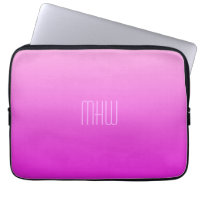 Pink Gradient personnalisé monogramme de manches d