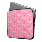 Housse Pour Ordinateur Portable Pink roses (devant gauche)