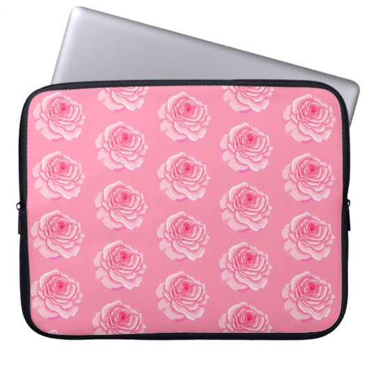 Housse Pour Ordinateur Portable Pink roses (Devant)
