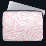 Housse Pour Ordinateur Portable Pink Zebra Stripes Poster de animal sauvage Zebra<br><div class="desc">Zebra Print - motif rose et blanc bébé - poster de animal sauvage.</div>
