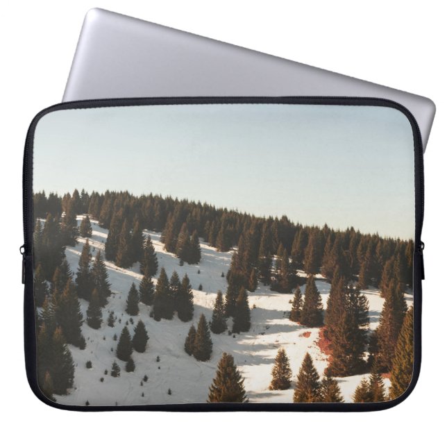 HOUSSE POUR ORDINATEUR PORTABLE PINS VERTS (Devant)