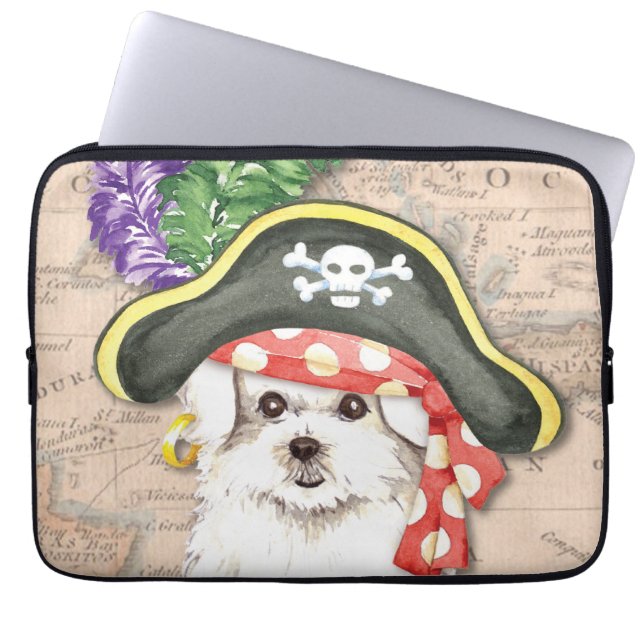 Housse Pour Ordinateur Portable Pirate maltais (Devant)