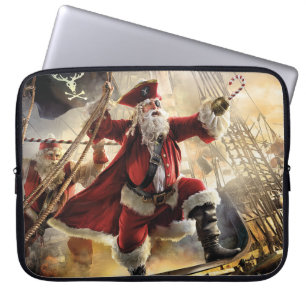 Housse Pour Ordinateur Portable Pirate Père Noël