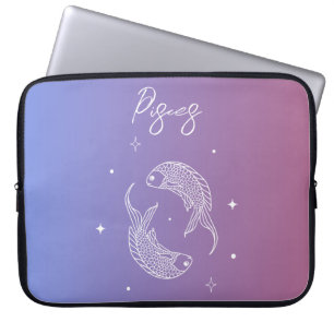 Housse Pour Ordinateur Portable Pisces zodiac horoscope étoile signe dégradé