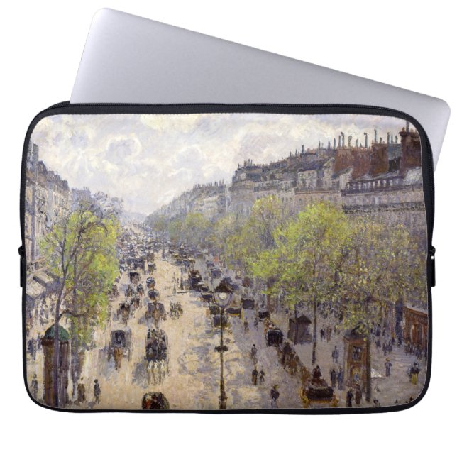 Housse Pour Ordinateur Portable Pissarro - Boulevard Montmartre, Printemps (Devant)