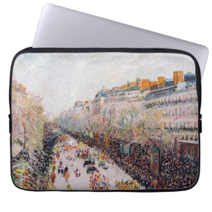 Housse Pour Ordinateur Portable Pissarro - Montmartre, Mardi Gras sur le boulevard