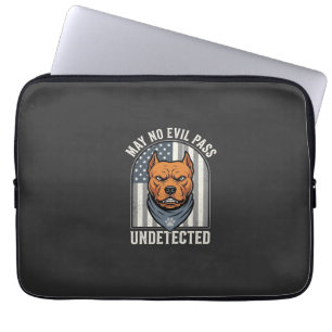 Housse Pour Ordinateur Portable Pitbull Patriotique Chien de Garde