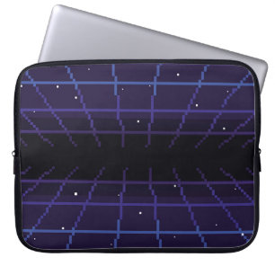 Housse Pour Ordinateur Portable pixel art des années 80 Retro sci-Fi arrière - pla