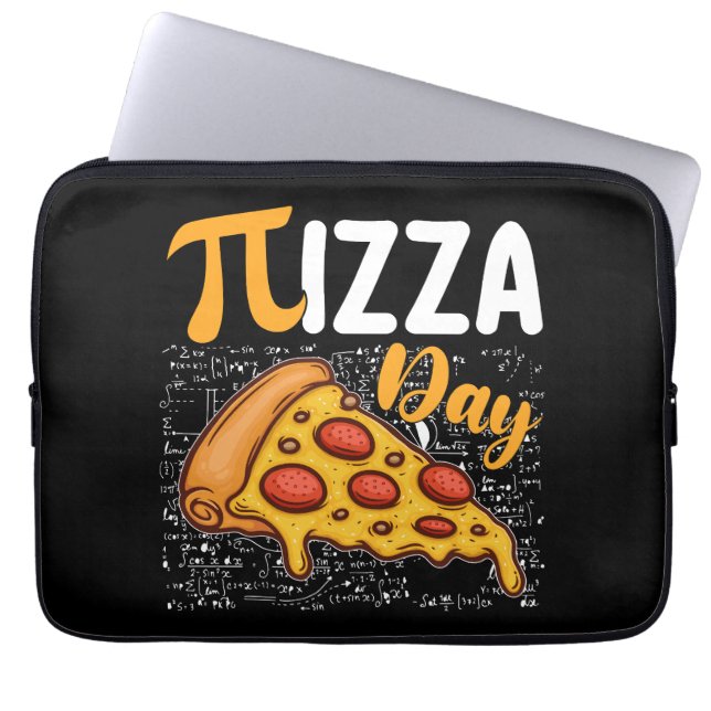 Housse Pour Ordinateur Portable Pizza Pi Day Mathématiques Amateurs (Devant)