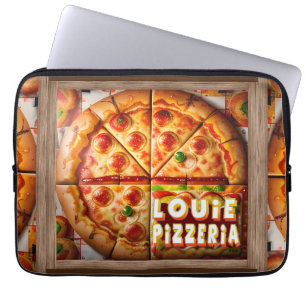 Housse Pour Ordinateur Portable Pizza Pizzeria Design
