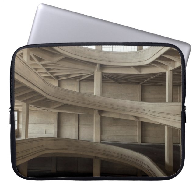 HOUSSE POUR ORDINATEUR PORTABLE PLAFOND EN BOIS BROWN EN JOURNÉE (Devant)