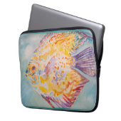 Housse Pour Ordinateur Portable Plage de mer Poisson aquarelle (devant gauche)