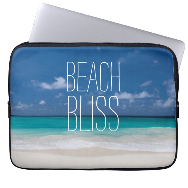 Housse Pour Ordinateur Portable Plage d'eau turquoise Bliss (Devant)