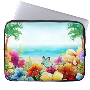 Housse Pour Ordinateur Portable Plage d'été amusante Scène 2