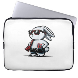 Housse Pour Ordinateur Portable Plage Lapin Bunny Beach Goer été