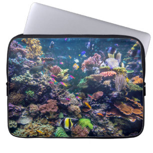 Housse Pour Ordinateur Portable Plages tropicales Corail sous-marin Reef